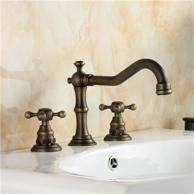 Porcelain Handle Bathroom Faucet